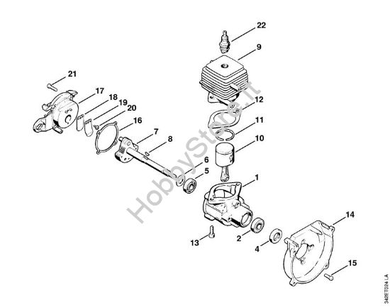 Carter albero a gomito, cilindro FC 44 FC 44 brand Stihl
